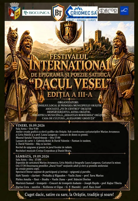 Festivalul Internațional de Epigramă „Dacul Vesel” 2026 — fotografia 1
